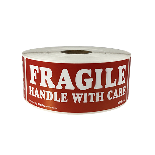 Fragile Handle With Care Shipping Labels 1.5" X 4"