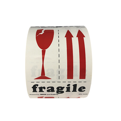 3" x 4" Fragile Label