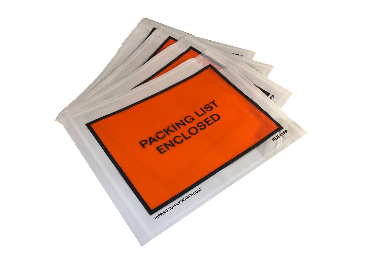 "Packing List Enclosed" Envelopes 4" x 5.5", CASE OF 1000