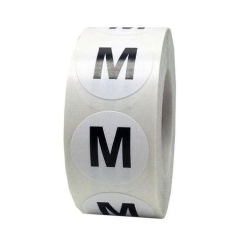 Retail Apparel White Round Stickers - Medium