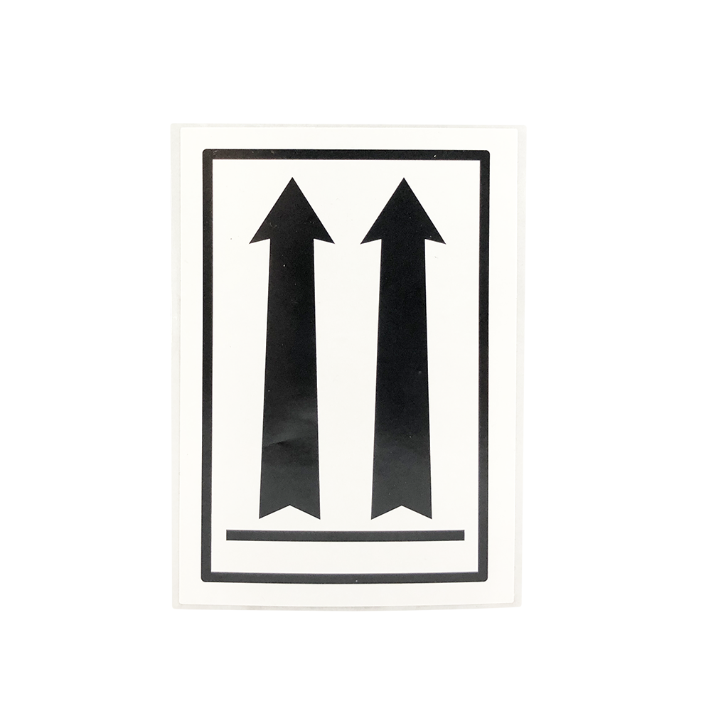 3" x 4.5" Air Specialty Labels Black Arrows 1000/Roll