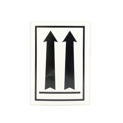 3" x 4.5" Air Specialty Labels Black Arrows 1000/Roll