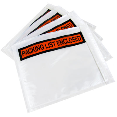 "Packing List Enclosed" Envelopes 4" x 5.5",  CASE OF 1000