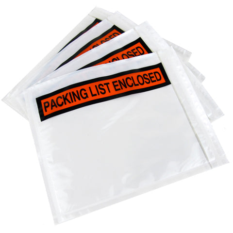 "Packing List Enclosed" Envelopes 4" x 5.5"