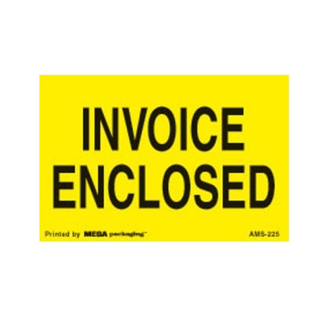 INVOICE ENCLOSED 2" x 3" Shipping Label