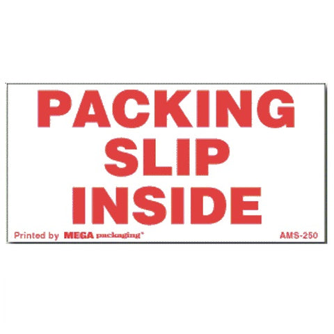 Packing Slip Inside Shipping Label 2" x 4"