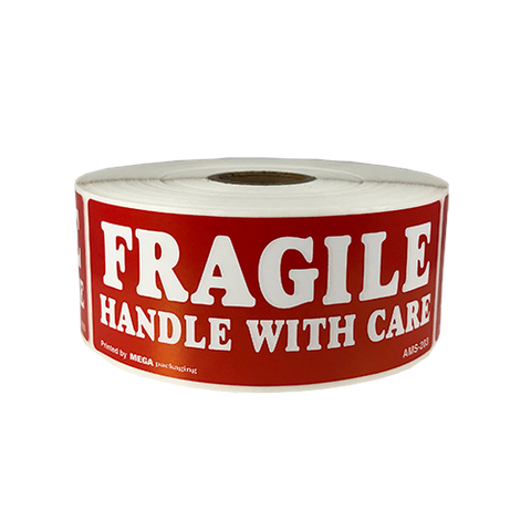 Fragile Handle With Care Shipping Labels 1.5" X 4"
