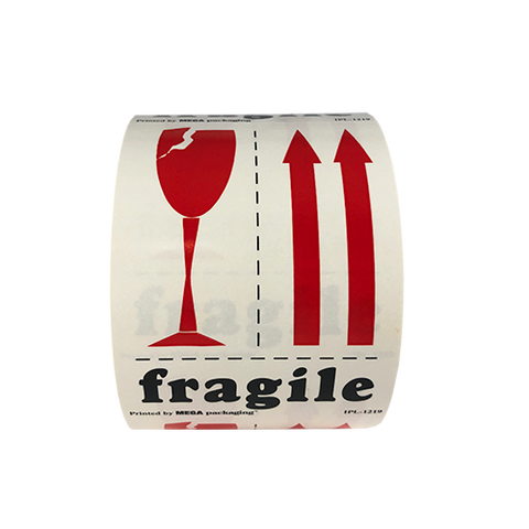3" x 4" Fragile Label