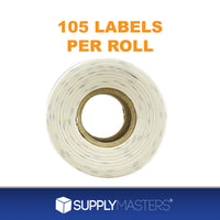 4" x 6" Zebra Mobile Printer Labels - (3/4 core) 105 Labels Per Roll - 24 Rolls