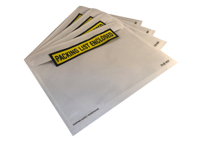 "Packing List Enclosed" Envelopes 5" x 6.75"