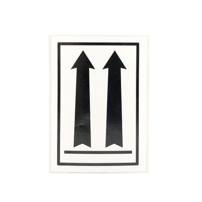 3" x 4.5" Air Specialty Labels Black Arrows 1000/Roll